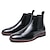 ieftine Cizme Chelsea-Bărbați Cizme Bullock Pantofi Pantofi rochie Casual Englezesc Zilnic Piele Originală Comfortabil Anti-Alunecare Cizme / Cizme la Gleznă Loafer Negru Maro Toamnă Iarnă