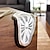 tanie Nowinki-kreatywne modele eksplozji siedzących pokręcony zegar osobowość retro prosty salon domowy zegar ścienny zegar topiący