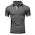 cheap Classic Polo-Men&#039;s Polo Shirt Golf Shirt Outdoor Casual Polo Collar Classic Short Sleeve Basic Classic Solid Color Button Front Button-Down Summer Regular Fit Apple Green Lake blue Black / Red Black White Yellow