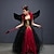 abordables Brujas Malvadas-Bruja Pernicioso Diablo Noche de Walpurgis Vestidos Traje de cosplay Tutu Niños Chica Cosplay Rendimiento Fiesta Víspera de Todos los Santos Carnaval Mascarada Mardi Gras Disfraz de carnaval fácil