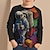 olcso fiú 3D-s pólók-fiúk 3d űrhajós raglán ujjú ing geometrikus hosszú ujjú 3d nyomtatás ősz tél sport divat utcai ruha poliészter gyerekek 3-12 éves korig legénységi nyak szabadtéri alkalmi napi rendszeres viselet
