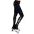 abordables Patinage Artistique-Pantalons de Patinage Artistique Femme Fille Patinage Bas Noir Elastique Entraînement Compétition Tenue de Patinage Chaud Cristal / Stras Patinage sur glace Patinage Artistique