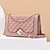 cheap Crossbody Bags-Women&#039;s Crossbody Bag Shoulder Bag Mobile Phone Bag PU Leather Office Shopping Daily Buckle Adjustable Durable Black White Pink