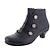 cheap Ankle Boots-Women&#039;s Boots Button Boots Plus Size Booties Ankle Boots Daily Solid Color Booties Ankle Boots Winter Block Heel Round Toe Elegant Vintage Fashion Faux Leather Buckle Black Pink Navy Blue
