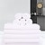 abordables Toallas-toallas blancas de hotel 70*140, toallas de baño, salones de belleza, toallas absorbentes, suaves y fáciles de secar