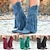 cheap Cowboy &amp; Western Boots-Women&#039;s Boots Cowboy Boots Suede Shoes Plus Size Outdoor Daily Solid Color Embroidered Knee High Boots Winter Tassel Block Heel Round Toe Elegant Vintage Walking PU Black Red Blue