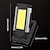 abordables Feux de travail-Lampe de poche LED rechargeable 1 pièce, torche portable avec support magnétique, lampe de travail cob, USB longue durée, pour le camping en plein air, la randonnée, la réparation d&#039;urgence de voiture