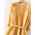 cheap Cotton &amp; Linen Dresses-Women&#039;s Casual Dress A Line Dress Polyester Midi Dress Outdoor Daily Vacation Fashion Daily Ruched Tie Belt Crew Neck Fall Winter Autumn Long Sleeve Loose Fit 2023 Yellow Pink Purple Plain M L XL 2XL