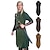 cheap Historical &amp; Vintage Costumes-Retro Vintage Medieval Renaissance Armor Vest Tunic Warrior Viking Ranger Elven Men&#039;s Archery Halloween Masquerade LARP Ren Faire Top