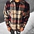cheap Plaid Shirts-Men&#039;s Shirt Button Up Shirt Flannel Shirt Plaid Shirt Overshirt Shacket Black Yellow Red Plaid / Check Long Sleeve Fall &amp; Winter Lapel Outdoor Daily Wear Clothing Apparel