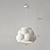 voordelige Eilandlichten-led hanglamp hars creatieve lampenkap industrieel metalen plafond verlichtingsarmaturen creatieve bar stijl sfeer kroonluchter voor woonkamer, kookeiland, slaapkamer wit grijs groen 85-265v