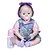 Χαμηλού Κόστους Κούκλες Μωρά-22 inch Κούκλα Αναγεννημένη κούκλα μωρών όμοιος με ζωντανό Χαριτωμένο Μη τοξικό Δημιουργικό Βαμβακερό ύφασμα 3/4 σιλικόνης άκρα και βαμβάκι γεμάτο σώμα με ρούχα και αξεσουάρ