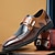 voordelige Heren Oxfordschoenen-Voor heren Oxfords Retro Bullock Shoes Wandelen Casual Dagelijks Leer Comfortabel Korte laarsjes / Enkellaarsjes Leegloper Zwart Blauw Lente Herfst