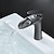 economico Classici-Lavandino rubinetto del bagno - Cascata Galvanizzato / Finiture verniciate Installazione centrale Una manopola Un foroBath Taps