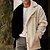 cheap Men&#039;s Jackets &amp; Coats-Men&#039;s Winter Coat Fleece Jacket Teddy Coat Warm Outdoor Daily Wear Fall Winter Fashion Streetwear Color Block Lapel Regular Black Jacket