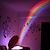 billiga Projektorlampa och laserprojektor-regnbågsprojektionslampa led färg nattljus 3 lägen projektor stil äggformad bordslampa för barn sovrum heminredning present