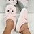 cheap Women&#039;s Slippers &amp; Flip-Flops-Women&#039;s Slippers Fuzzy Slippers Fluffy Slippers House Slippers Warm Slippers Home Daily Cat Fleece Lined Shoes And Bags Matching Sets Flat Heel Casual Comfort Minimalism Elastic Fabric Loafer Black
