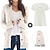 cheap Women&#039;s-Spring Outfits - Women&#039;s Sweater Cardigans &amp; T-Shirt &amp; Scarf Set Cable-Knit Buttoned Cardigan with Pockets and Blouse T shirt Tee Basic