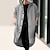 cheap Men&#039;s Trench Coats-Men&#039;s Winter Coat Overcoat Long Trench Coat Outdoor Daily Wear Polyester Fall &amp; Winter Windbreaker Outerwear Clothing Apparel Fashion Streetwear Plain Single Breasted Hooded