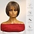 cheap Human Hair Capless Wigs-Human Hair Blend Wig Short Natural Straight Pixie Cut Side Part Layered Haircut Asymmetrical Brown Cosplay Curler &amp; straightener Natural Hairline Capless Brazilian Hair Women&#039;s All Brown 10 inch