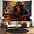 cheap Halloween Wall Tapestries-Halloween Horror Hanging Tapestry Wall Art Large Tapestry Mural Decor Photograph Backdrop Blanket Curtain Home Bedroom Living Room Decoration Death Pumpkin Halloween Decorations