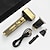 cheap Shaving &amp; Hair Removal-3-in-1 Electric Shaver Nose Hair Trimmer and Barber Scissors Set - Retro Style Copper Metal - Wholesale