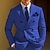cheap Men&#039;s Blazers-Men&#039;s Cocktail Attire Blazer Tuxedo Business Wedding Party Fashion Casual Spring &amp;  Fall Polyester Plain Button Pocket Casual / Daily Double Breasted Blazer Yellow Burgundy Royal Blue khaki