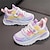 cheap Kids&#039; Sneakers-Boys Girls&#039; Sneakers Daily Casual Breathable Mesh PU Noctilucent Non-slipping Big Kids(7years +) Little Kids(4-7ys) School Walking White Pink Purple Summer Spring Fall