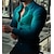 お買い得  メンズグラフィックシャツ-男性用 シャツ グラフィックシャツ 勾配 折襟 ブラック ルビーレッド ブルー パープル グリーン 3Dプリント 日常 祝日 長袖 3Dプリント ボタンダウン 衣類 ファッション デザイナー カジュアル 高通気性