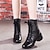 cheap Dance Boots-Women&#039;s Red Lace-Up Leather Dance Boots with Side Zipper, Comfortable and Stylish for Various Dance Styles, Perfect for Performances and Rehearsals