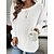 cheap Sweaters &amp; Cardigans-Women&#039;s Pullover Sweater Jumper Jumper Fuzzy Knit Oversized Regular Crew Neck Pure Color Daily Going out Elegant Soft Fall Winter White S M L