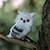 cheap Novelty Toys-Static Model Simulation Owl White Harry Potter Festival Gift Gift Festival Tree Decoration Pendant