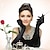 abordables Costumes vintage et anciens-Rétro Vintage 1920s Gatsby le magnifique Ensemble d&#039;accessoires Collier Boucles d&#039;Oreille Charleston Femme Mascarade Festival Gants