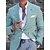 cheap Men&#039;s Blazers &amp; Suits-Men&#039;s Suits Blazer Formal Evening Wedding Party Birthday Party Spring &amp;  Fall Fashion Casual Plaid / Check Geometry Polyester Casual / Daily Pocket Single Breasted Blazer Green