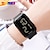 cheap Digital Watches-SKMEI Men Digital Watch Fashion Casual Wristwatch Luminous Calendar Waterproof TPU Watch