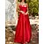 cheap Party Dresses-Women&#039;s Long Dress Maxi Dress Prom Dress Party Dress Satin Dress Red Pure Color Sleeveless Spring Fall Winter Backless Fashion Spaghetti Strap Birthday Evening Party Wedding Guest 2023 S M L XL