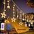 halpa LED-hehkulamput-aurinkosähkö led tähti kuuvalo kaukosäätimellä loma jouluvalaistus led joustavat valot seppele nurmikon telttailu värikäs sisustus valaistus