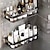 voordelige Badkamergadgets-1 st badkamer plank keuken organizer aluminium shampoo rek douche plank badkamer accessoires geen boor plank