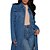 cheap Denim Jackets-Women&#039;s Coat Denim Jacket Fall Winter Street Daily Wear Vacation Long Coat Breathable Regular Fit Stylish Casual Street Style Jacket Long Sleeve with Pockets Plain Blue