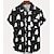 billige anime bluse og skjorte-Halloween Skjelett / Kranium Gresskar Hawaii-skjorter Aloha-skjorte Trykt mønster Trøye Til Herre Voksne 3D-utskrift Fest Halloween
