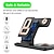 cheap Wireless Chargers-15W Wireless Charger Stand for IPhone 15 14 13 12 11 Apple Watch Airpods Pro IWatch 8 7 3 In 1 Fast Charging Dock Station Foldable