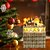 baratos Calendário do Advento-calendário do advento de madeira com 24 gavetas calendário de natal diy com iluminação led presente para crianças