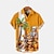 Недорогие Мужская гавайская рубашка-Муж. Рубашка Гавайская рубашка Черепа дерево Отложной Черный Лиловый Оранжевый Серый на открытом воздухе Хэллоуин Короткие рукава С принтом Одежда Мода Оригинальный рисунок На каждый день Мягкий