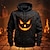 cheap Men&#039;s Hoodies-Pumpkin Graphic Prints Grimace Daily Classic Casual 3D Print Men&#039;s Halloween Holiday Going out Hoodie Pullover Hoodies Dark Yellow Black Orange Hooded Long Sleeve Spring &amp;  Fall Print Designer