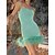 cheap Party Dresses-Women&#039;s Mini Dress Party Dress Feather Dress Cocktail Dress Green Khaki Pure Color Sleeveless Spring Fall Winter Backless Fashion Spaghetti Strap Birthday Wedding Guest Vacation 2023 S M L