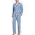 economico Pigiami-Per uomo loungewear Pigiami Set pigiama Top e pantalone del pigiama 2 pezzi A quadri Moda Informale Comoda Interni Giornaliero Cotone Poliestere Comfort Bavero Manica lunga Camicia Pantalone A