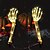 abordables Halloween en Plein Air-1 paire de décorations solaires d&#039;Halloween avec squelette éclairé de 45,7 cm, piquets à main, 40 lumières LED, figurine lumineuse, fête de vacances, décoration intérieure et extérieure pour jardin,
