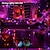 abordables Guirlandes Lumineuses LED-Guirlande lumineuse Halloween violet orange 8 fonctions intérieure et extérieure guirlande lumineuse décorative Halloween prise de sécurité basse tension 10 mètres 100 lumières 20 mètres 200 lumières