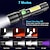 Недорогие тактические фонари-УФ-фонарик, ультрафиолетовый свет, многофункциональный перезаряжаемый фонарик, масштабируемый магнитный светодиодный фонарик, обнаружение пятен, черный свет