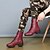 cheap Dance Boots-Women&#039;s Red Lace-Up Leather Dance Boots with Side Zipper, Comfortable and Stylish for Various Dance Styles, Perfect for Performances and Rehearsals